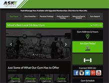 Tablet Screenshot of justaskfitness.com